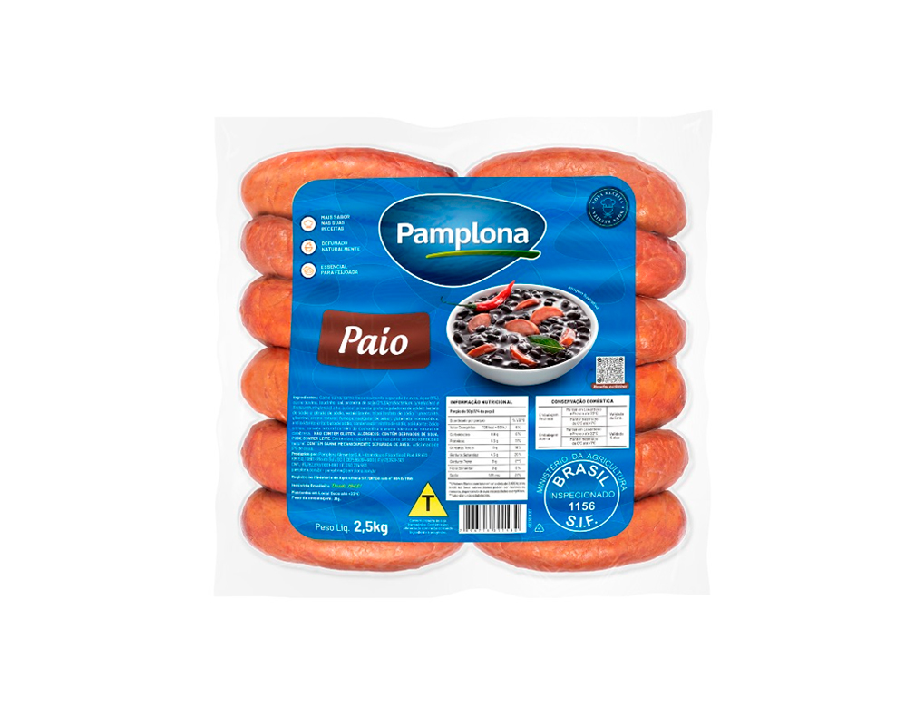 PAIO SUÍNO PAMPLONA 2,5 KG (CX 4 PCT)